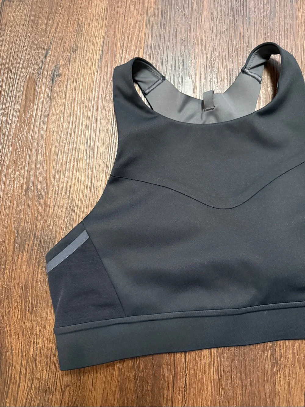 Brooks 3 Pocket Black High-Impact Racerback Sports Bra- Activewear